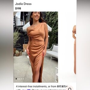 Show Me Your MuMu Jodie Asymmetrical Dress in Copper